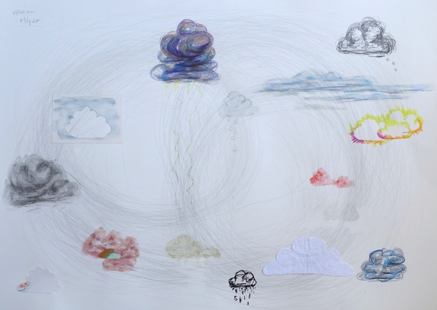 dessin de nuages art contemporain kpehell