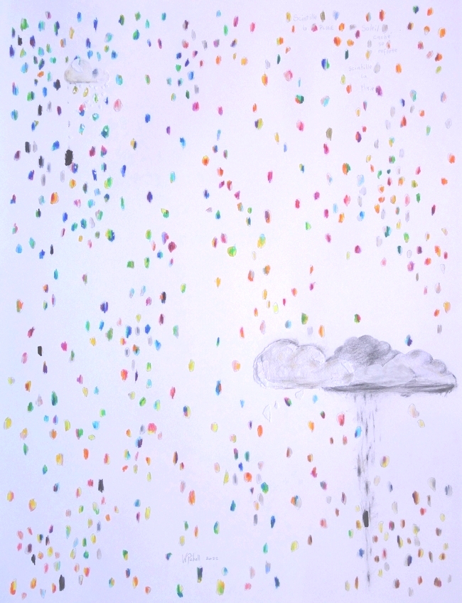 scintillement de pluie grand dessin par K Péhell